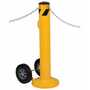Vestil BOL-MB-JK-42-5.5 Steel Movable Bollard with Wheels, 42" x 5-1/2"