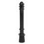 Vestil Steel Surface Mount Removable Ornamental Bollard 40 In. Black