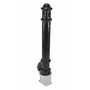 Vestil Steel Underground Removable Ornamental Bollard 40 In. Black