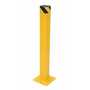 Vestil Steel Square Bollard with Cap, 42 In. Yellow