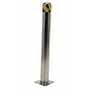 Vestil Stainless Steel Pipe Safety Bollard 36 In. x 4-1/2 In. Silver