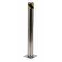 Vestil Stainless Steel Pipe Safety Bollard 42 In. x 4-1/2 In. Silver