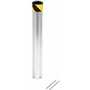 Vestil Galvanized Steel Pour In Place Bollard 24 In. x 4-1/2 in, Gray