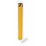 Vestil Steel Pour In Place Bollard 24 In. x 4-1/2 In. Yellow