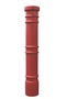 Vestil Polyethylene Metro Bollard Cover 7 In. x 7 In. x 52 In. Red