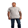 Berne BSM32 Heavyweight Short Sleeve Pocket T-Shirt, S, Regular, Grey