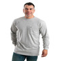 Berne BSM46 Heavyweight Long Sleeve Pocket T-Shirt, 6XL, Tall, Grey