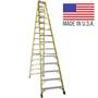 Bauer 14′ Fiberglass 352 Series 2-Way Stepladder, Type 1A 300 lb. Rated