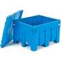 Snyder Industries 102850M8 Bonar Plastics Sani-Box Blue Self Draining Bulk Box