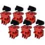 Brady 66320 Red Universal Multi-Pole Circuit Breaker Lockouts, 6-Pack