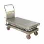 Vestil CART-1500-D-TS-PSS 47.5x24 SS Hyd EleVating Cart 1.5k