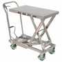 Vestil CART-500-SS3 32.5x19.375 SS Scissor Cart 500lb