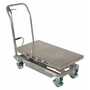 Vestil CART-600-D-SS2 SS Double Scissor Cart 660lb.