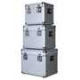 Vestil Aluminum Storage Cases Set of 3 Silver