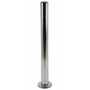 Vestil Steel Chrome Plated Safety Bollard 48 In. x 4 In. Silver