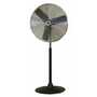 Vestil Steel Commercial Circulating Pedestal Fan 24 In. Silver