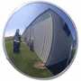 Vestil Acrylic Convex Outdoor Mirror 26 In. Width, Silver