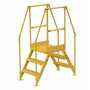 Vestil Crossover Ladder 3 Step 23-1/2 In. x 24 In. 500 Lb. Cap, Yellow