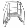 Vestil COL-3-26-23-HDG 3Step 23.5x36in Crossover Ladder G