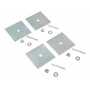 Vestil 4 Holes Glue Down Anchor Plate