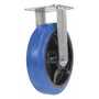 Vestil CST-BB-8X2ER-R Rubber Rigid Caster 8x2 .77K Blue