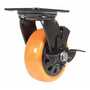 Vestil CST-BN-5X2PUP-SWB Poly Swivel With Brake 5x2 726lb