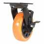 Vestil CST-BN-6X2PUP-SWB Poly Swivel With Brake 6x2 836lb
