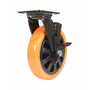 Vestil CST-BN-8X2PUP-SWB Poly Swivel With Brake 8x2 902lb