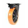 Vestil CST-BN-8X2PUP-SWTB Poly Swivel Total Brake 8x2 902lb