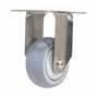 Vestil CST-E-SS-3X1TPR-R Rubber Rigid Caster 3x1 225lb Gray
