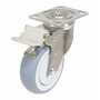 Vestil CST-E-SS-4X1TPR-SWTB Rubber Swivel Total Brake 4x1 450lb