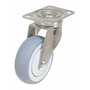 Vestil CST-E-SS-4X1TPR-S Rubber Swivel Caster 4x1 450lb Gray