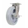 Vestil CST-E-SS-8X2TPR-SWB Rubber Swivel W/Brake 8x2 675lb