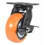 Vestil CST-E6-5X2PUP-SWB Poly Swivel With Brake 5x2 639lb