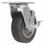 Vestil CST-F-6X2FM-SWB Flat Free Swivel W/Brake 6x2 250lb