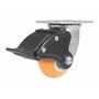 Vestil CST-F34-4X2SI-SWTB1 Poly Swivel Total Brake 4x2 1K BS