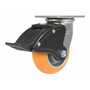 Vestil CST-F34-5X2SI-SWTB1 Poly Swivel Total Brake 5x2 1.2K BS