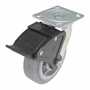 Vestil CST-F34-6X2DK-SWTB1 Rubber Swivel Total Brake 6x2 .6K