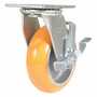 Vestil CST-F34-6X2SI-SWB Poly Swivel W/Brake 6x2 1250lb BS