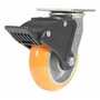 Vestil CST-F34-6X2SI-SWTB1 Poly Swivel Total Brake 6x2 1250lb