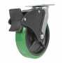 Vestil CST-F34-8X2DT-SWTB1 Poly Swivel Total Brake 8x2 1K Grn