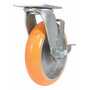 Vestil CST-F34-8X2SI-SWB Poly Swivel W/Brake 8x2 1250lb BS