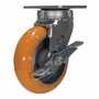 Vestil CST-F40-6X2SI-SWB Poly Swivel W/Brake and Hub 6x2 1.5K