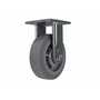 Vestil CST-FC47-6X2DK-R Rubber Rigid Caster 6x2 .6K Gray