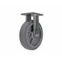 Vestil CST-FC47-8X2DK-R Rubber Rigid Caster 8x2 675lb Gray