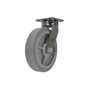 Vestil CST-FC47-8X2DK-S Rubber Swivel Caster 8x2 675lb Gray