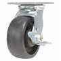 Vestil CST-HLD2-5X2GFN-SWB Nylon Swivel Caster W/Brake 5x2 Bk