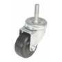 Vestil CST-HR-3X1.25-S-TS Rubber Swivel W/Stem 3x1.25 Black