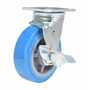 Vestil CST-KB-6X2PUP-SWB Poly Swivel W/Brake 6x2 903lb Blue