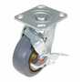 Vestil CST-KSM-5X2MR-SWB Rubber Swivel W/Brake 5x2 661lb